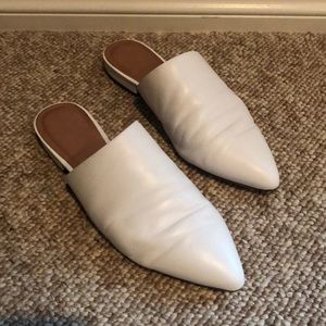 White Halogen Mules